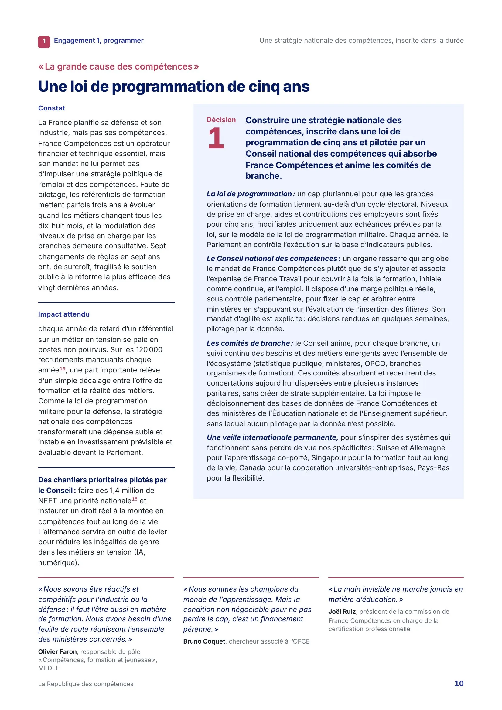 Page 10 de La République des compétences