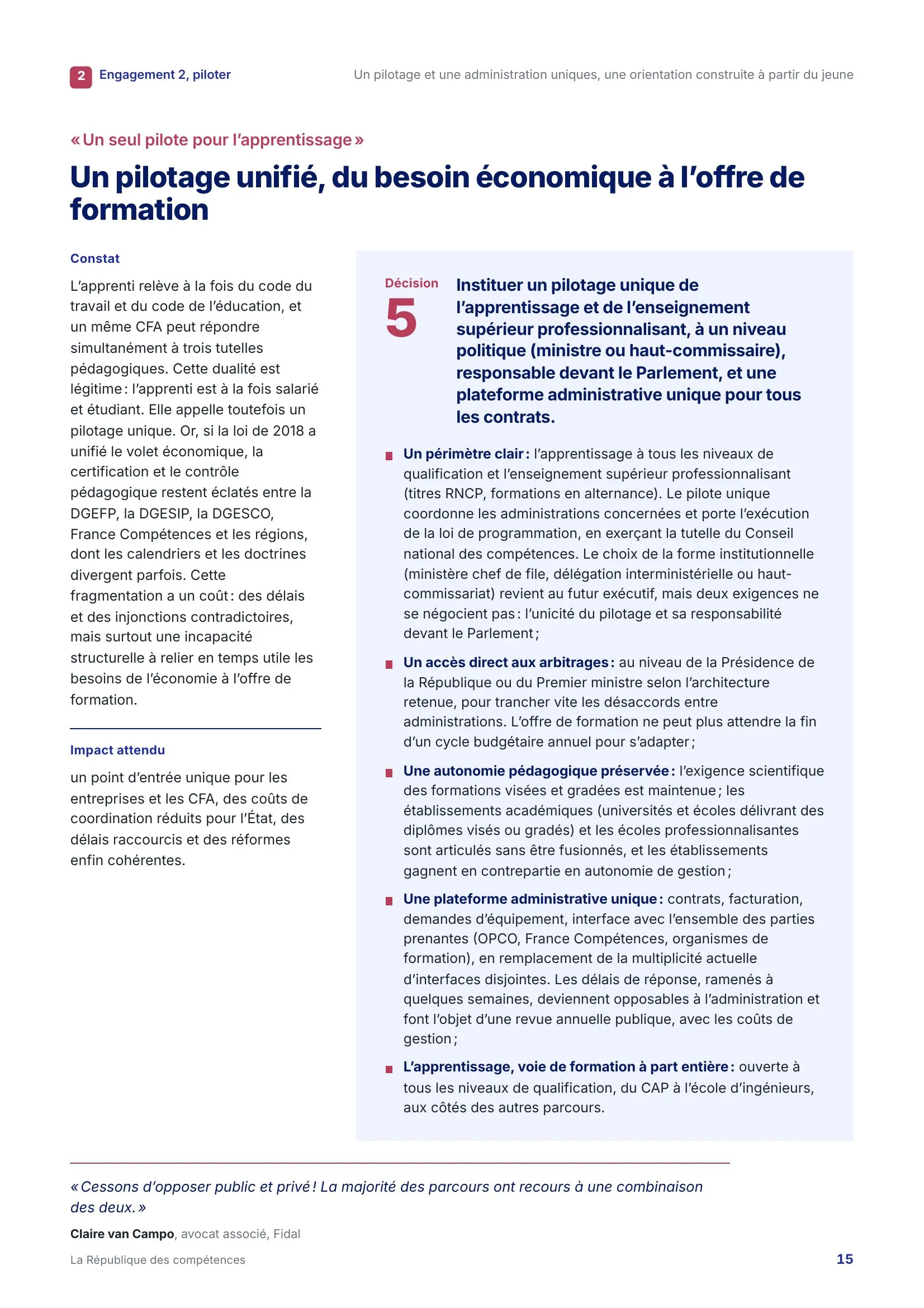 Page 15 de La République des compétences